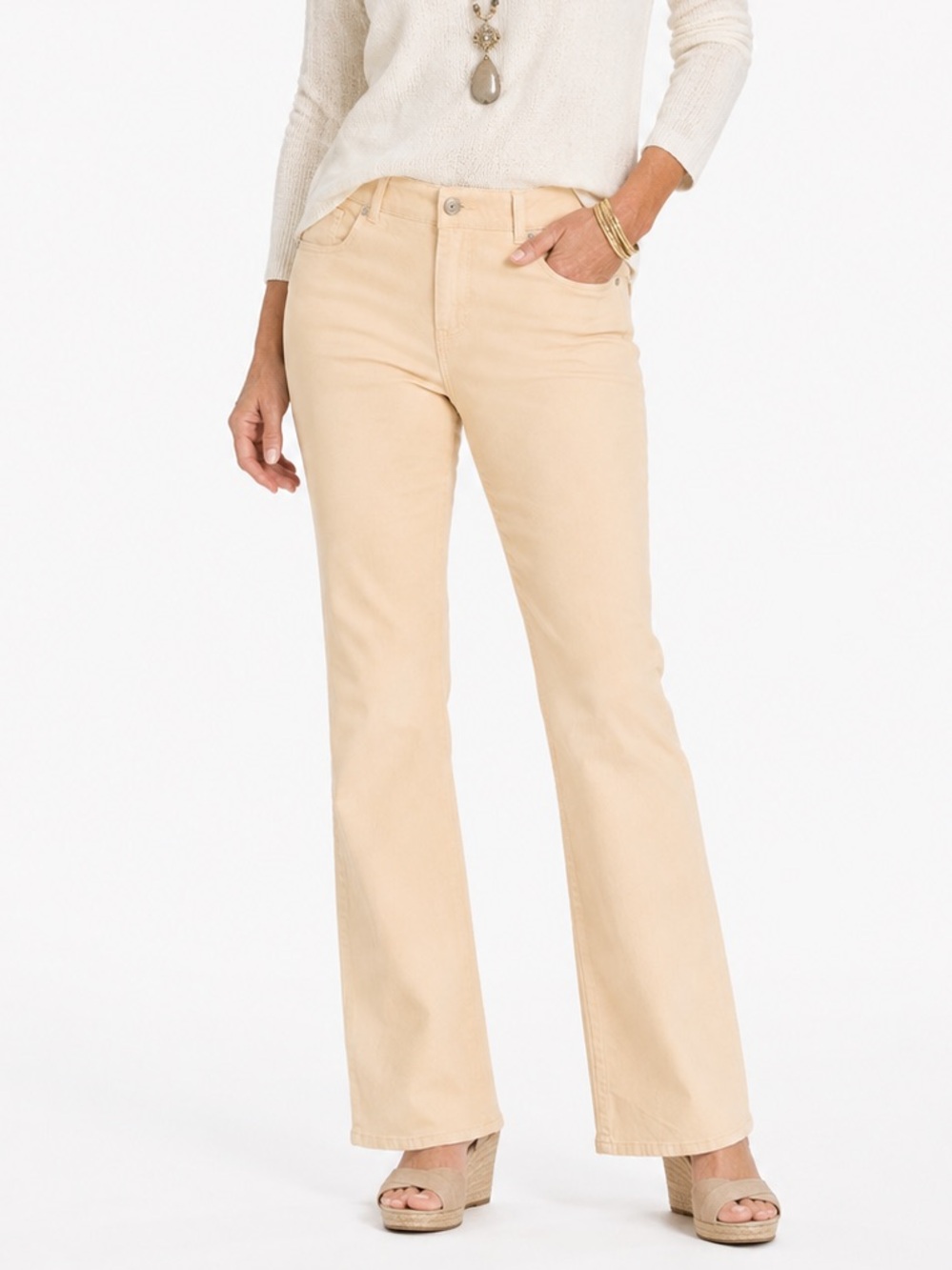 NWT Chico’s The Ultimate Fit Barely Flare - Divine Twill